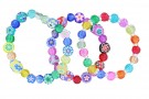 Gummiperler - Blomster mørke 100 stk thumbnail