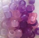 UV  Plastperler i lilla/rosa toner 1 kg  thumbnail