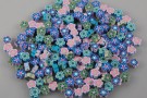 Gummiperler - Blomster lyse 100 stk thumbnail