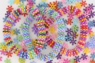Plastperler snøfnugg 1kg thumbnail