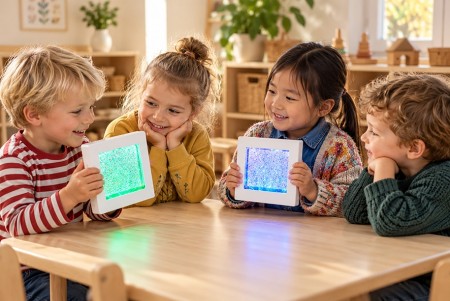  Glitterpanel med lys