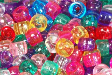 Plastperler Kongoperler transparent 1 kg