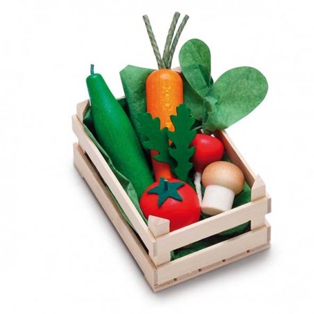 Trekasse med grønnsaker - liten