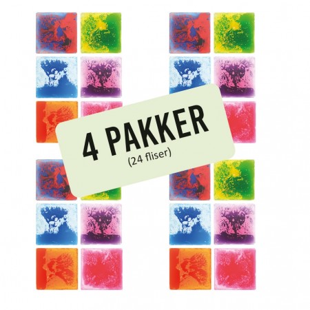 Pakkepris Taktilfliser 4 pakker - 24 stk