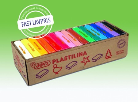 Plastilina fargemix, 15 stk x 350 gram