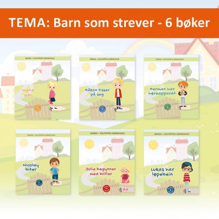 Bokpakke Barn som strever - 6 bøker