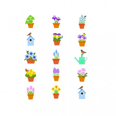 Vårblomster - 500 stk