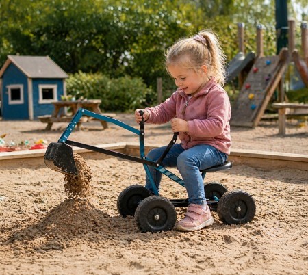 Gravemaskin med hjul 