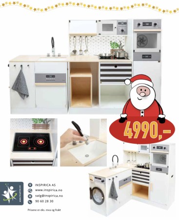Vaskerom og kjøkken - alt i ett rollelek