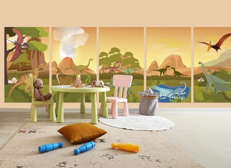 Støydempende veggpaneler - Dinosaurus
