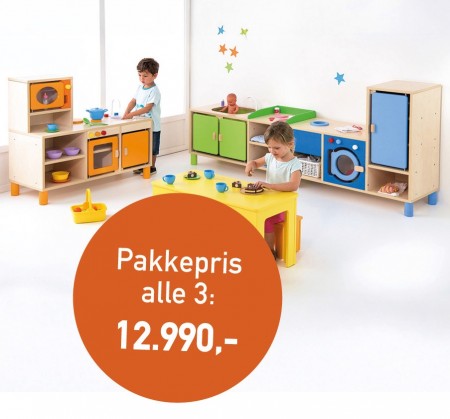 Pakkepris på Clorofile Alt-i-ett Vaskerom - Stellerom og lekekjøkken