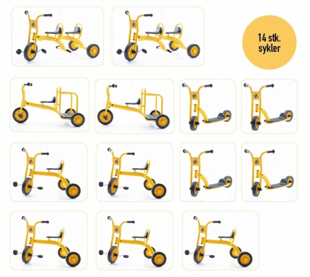 Sykkelpakke B - 13 sykler